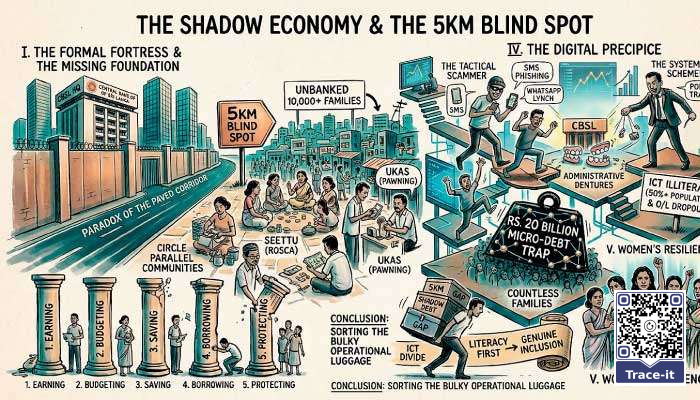 Shadow economy, 5km blind spot, and unseen cost of inclusion